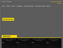 Tablet Screenshot of optimumhealthandfitness.com